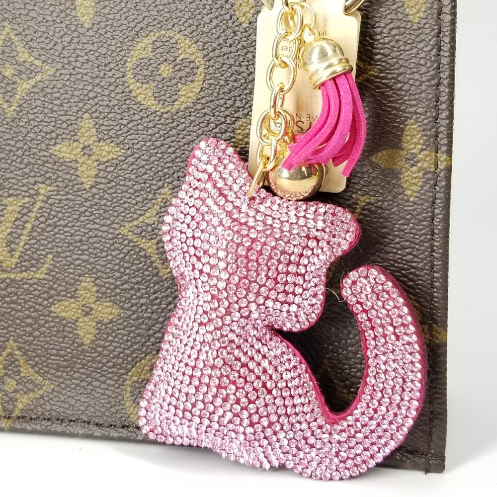 NEW Kitten Cat Purse Bag Charm Keychain NWT - Picture 1 of 3